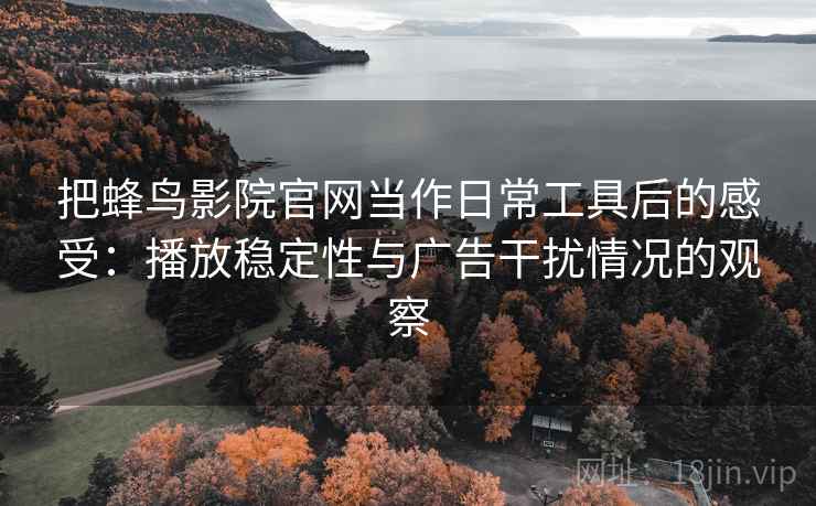 把蜂鸟影院官网当作日常工具后的感受：播放稳定性与广告干扰情况的观察