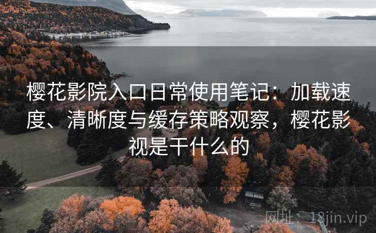 樱花影院入口日常使用笔记：加载速度、清晰度与缓存策略观察，樱花影视是干什么的